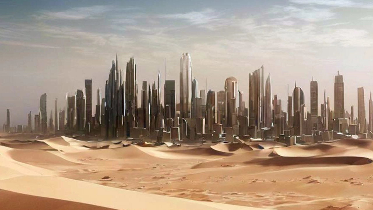 মরুর বুকে তৈরি হচ্ছে জাদুর শহর