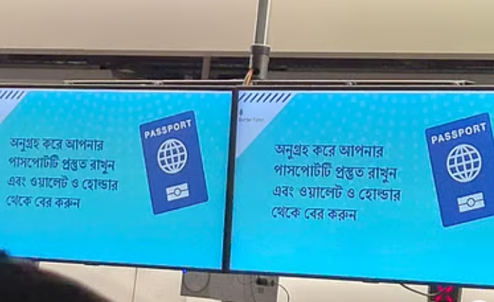 হিথরো বিমানবন্দরে বাংলার দৃশ্যমানতা বাড়ল: প্রবাসী বাংলাদেশিদের জন্য গর্বের নতুন মুহূর্ত