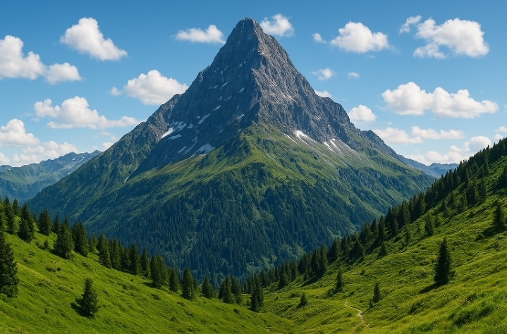 পাহাড়ের ছবি Ai