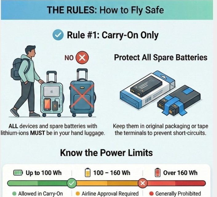 পাওয়ার ব্যাংক নিয়ে আকাশপথে ভ্রমণ: বাড়তে থাকা ঝুঁকি, কড়া নিয়ম এবং যাত্রীদের জানা জরুরি সবকিছু