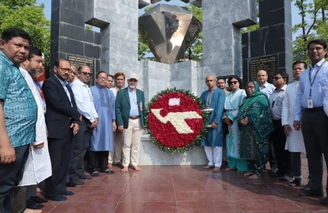 বিমান বাংলাদেশ এয়ারলাইন্স স্বাধীনতা দিবসে শহীদদের প্রতি শ্রদ্ধা নিবেদন করেছে