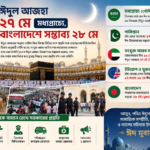 ঈদুল আজহা ২৭ মে মধ্যপ্রাচ্যে, বাংলাদেশে সম্ভাব্য ২৮ মে