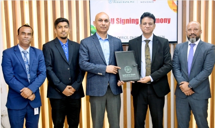 পূবালী ব্যাংক ও নোভোএয়ারের অংশীদারিত্বে কার্ডধারীদের জন্য বিশেষ টিকিট ছাড়