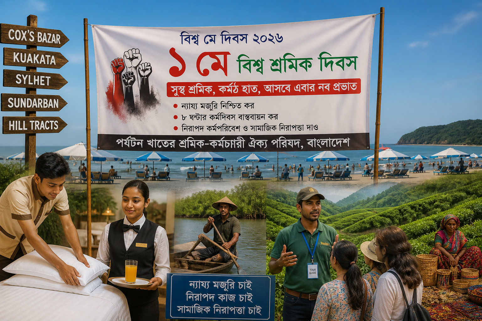বিশ্ব মে দিবসে কেমন কাটছে বাংলাদেশের পর্যটন কেন্দ্রিক শ্রমিক ও কর্মীদের জীবন